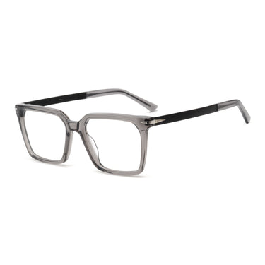 Women Vista Eyeglasses: Prinz - Grey - SpaceSMART Eye Clinic (Diagonal View)